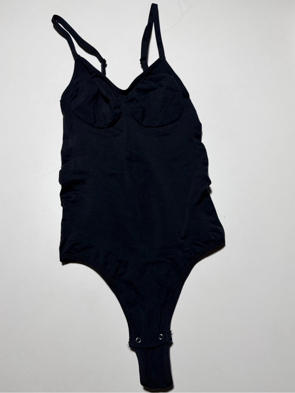 Slims Black Tummy Control Shapewear Bodysuit - Size L/XL - Seamless Thong